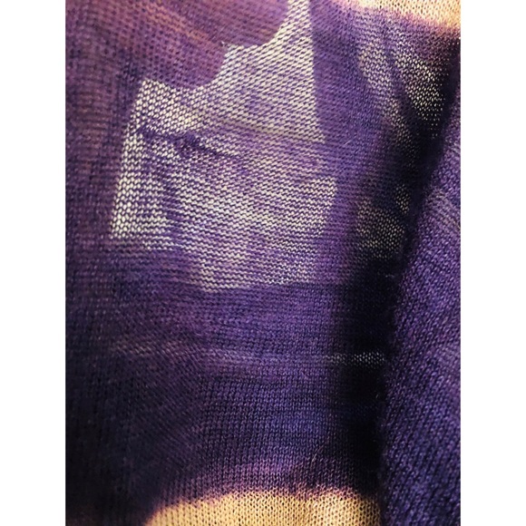Loft two-toned purple striped sweater - Picture 3 of 5